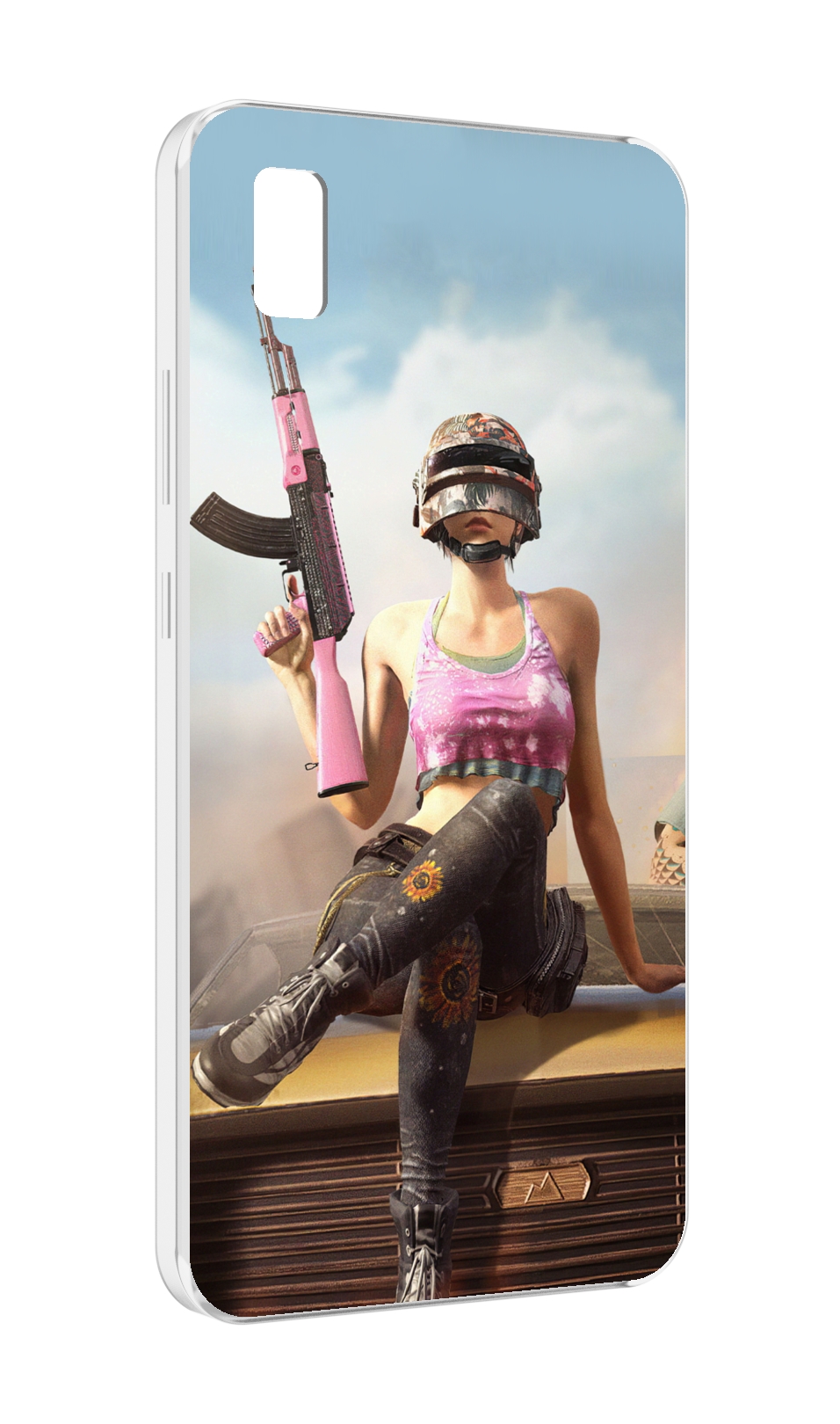 

Чехол MyPads девушка из PUBG для ZTE BLADE L210, Прозрачный, Tocco