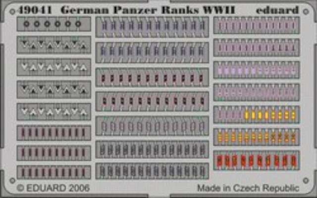 

Фототравление Eduard 49041 German Panzer Ranks WWII 1/48