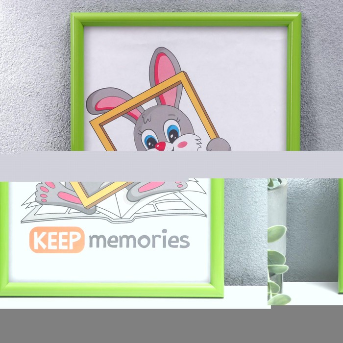 

Keep memories Фоторамка пластик 21х30 см салатовый 130, Зеленый