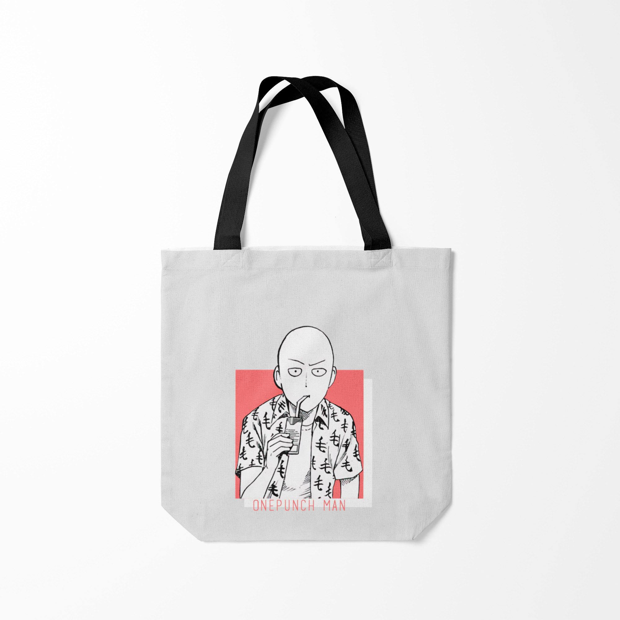 

Сумка шoппер унисекс Burnettie Saitama One Punch Man Ванпач, белый, Saitama One Punch Man Ванпач