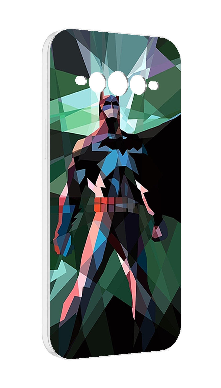 Чехол MyPads полигональный-бэтмен-арт для Doogee V Max противоударный