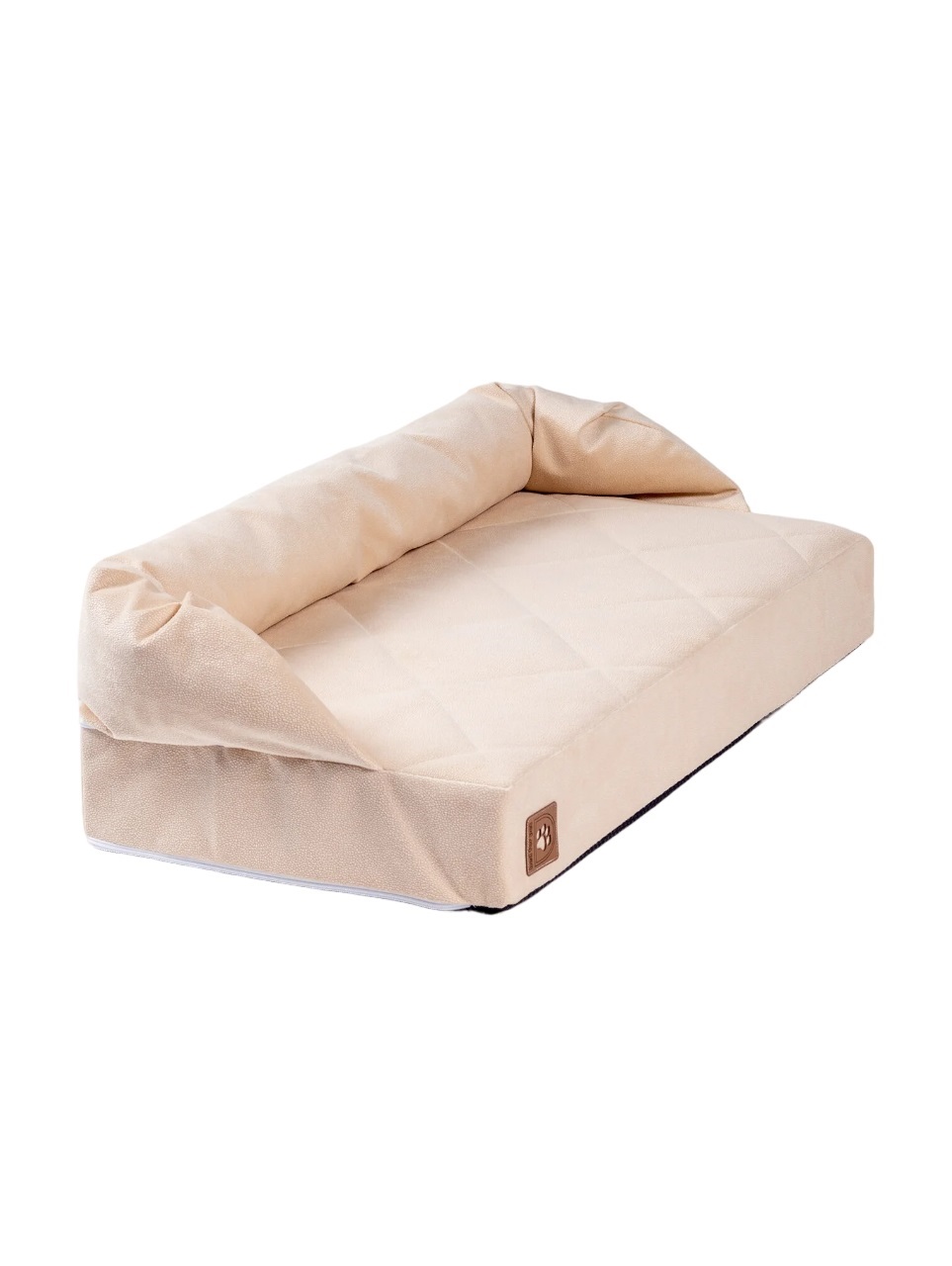 

Лежанка ортопедическая прямоугольная с бортиком daDream Roombed бежевый 40х80 см