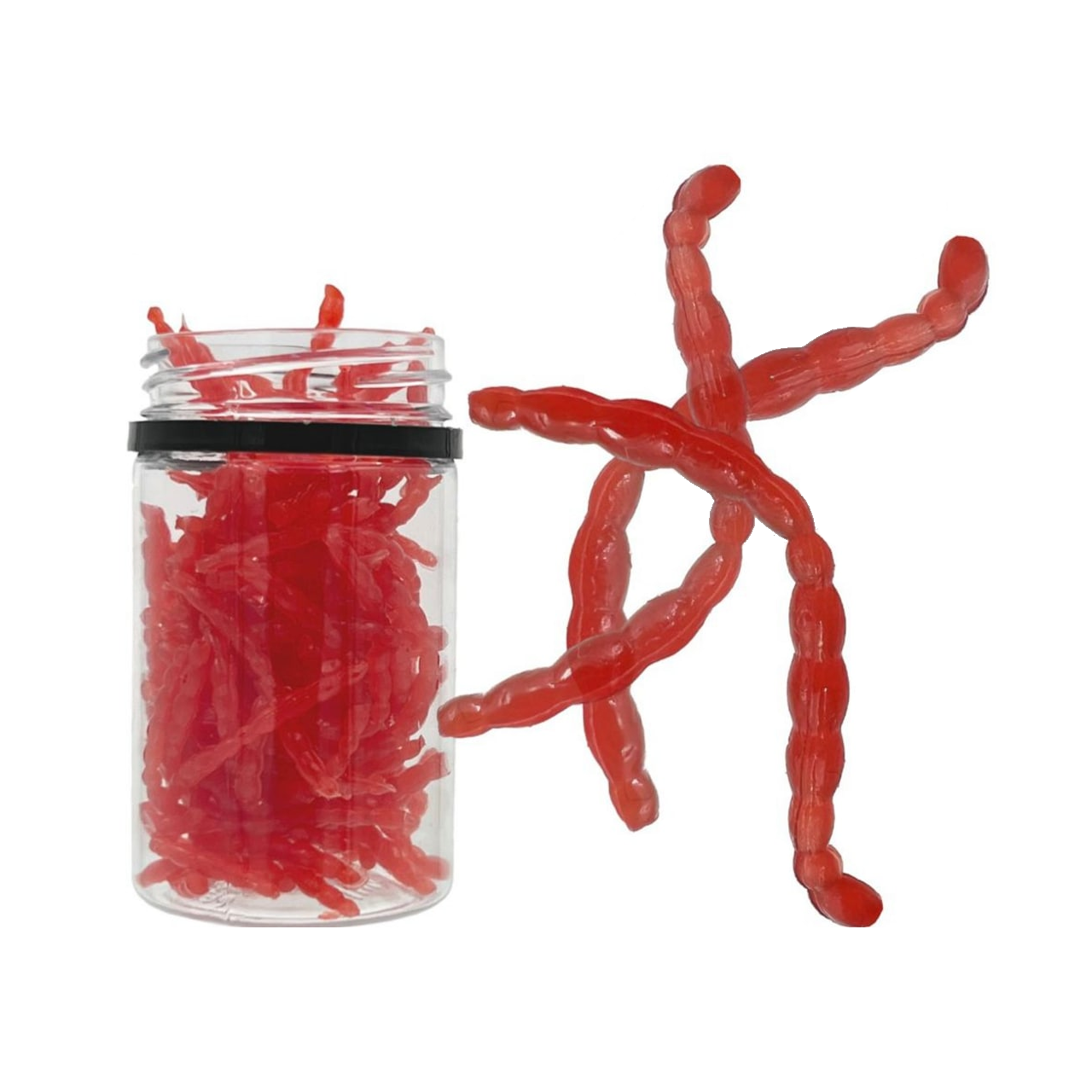 

Силиконовая искусственная наживка мотыль Bambucho для ловли рыбы 5 упаковок, Красный, для рыбалки МОТЫЛЬ, 5 упаковок