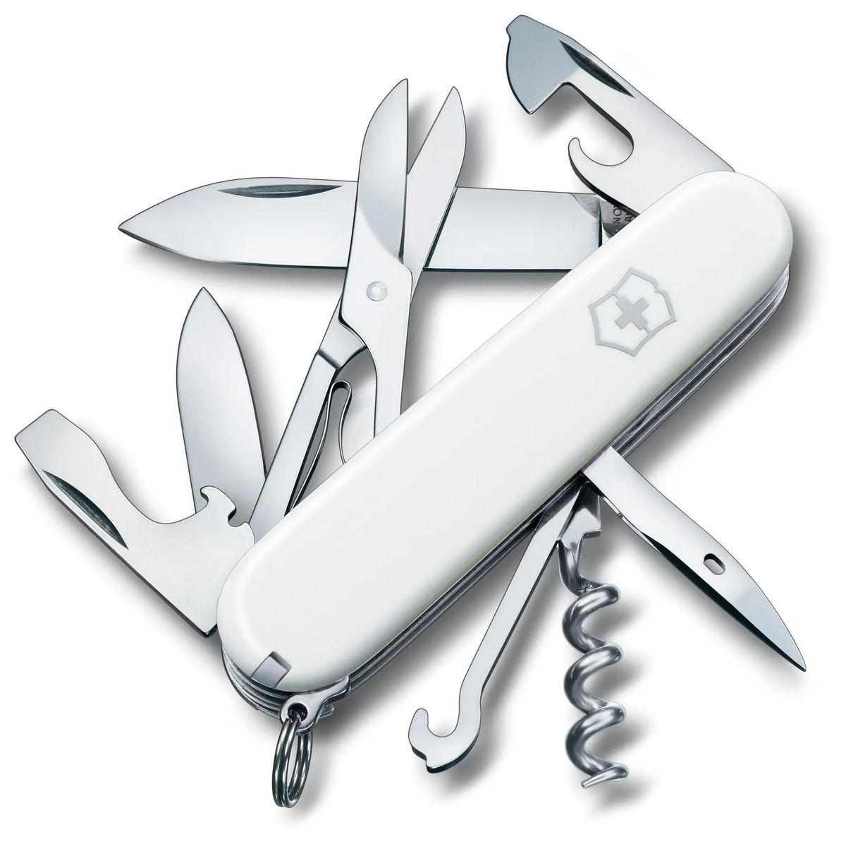 

Складной нож Victorinox Climber, функций 14, 91мм, белый , коробка картонная 1.3703.7, Белый;серебристый, Climber