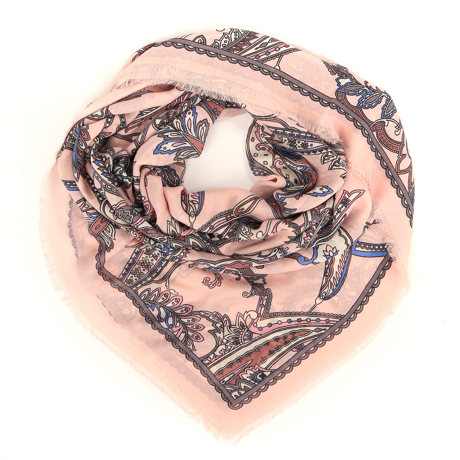 Платок женский FABRETTI VFS1005 розовый, 110х110 см