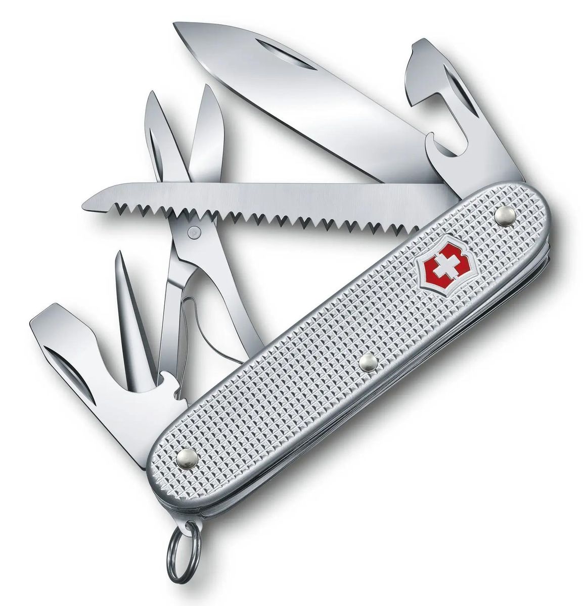 

Складной нож Victorinox Farmer X Alox, функций 10, 93мм, серебристый , коробка картонная 0, Farmer X Alox