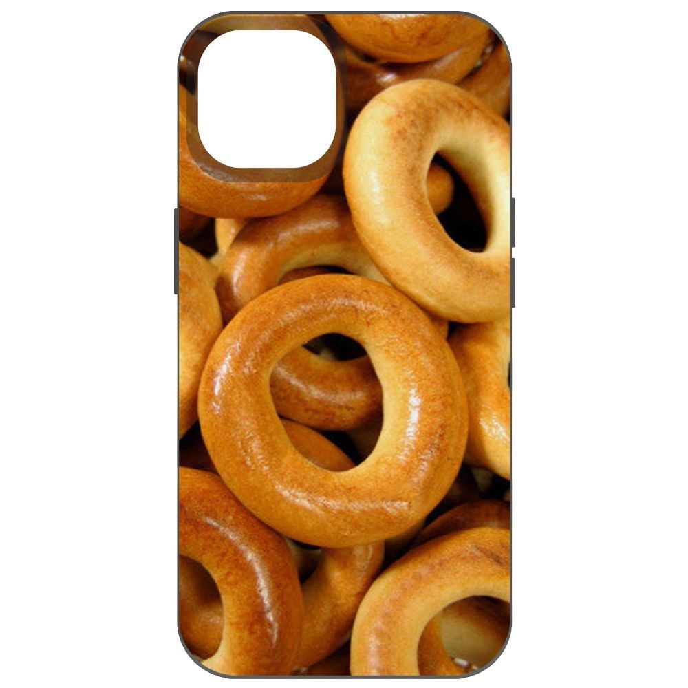 

Чехол-накладка Krutoff Soft Case Сушки для iPhone 14, Черный