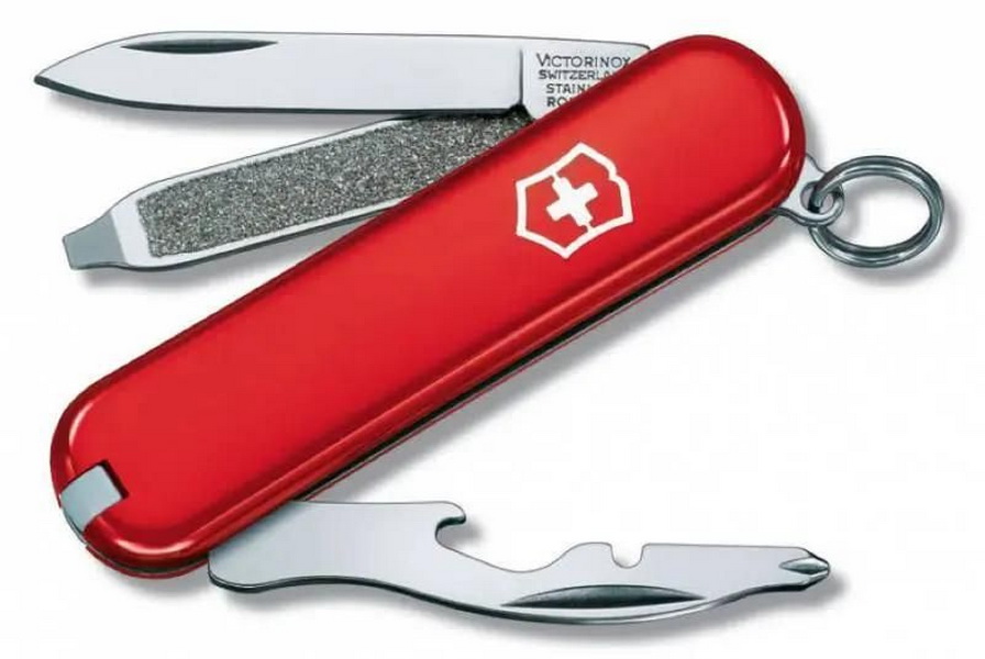 

Складной нож Victorinox Rally, функций 9, 58мм, красный , без упаковки 0.6163, Красный;серебристый, Rally