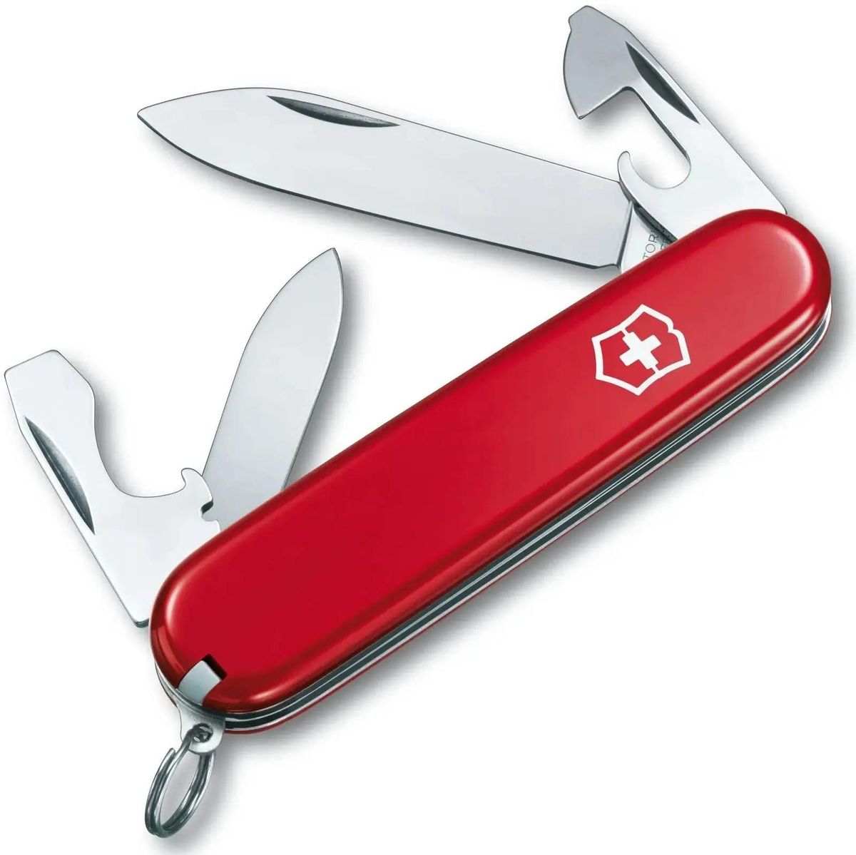 

Складной нож Victorinox Recruit, функций 10, 84мм, красный , коробка картонная 0.2503, Красный;серебристый, Recruit