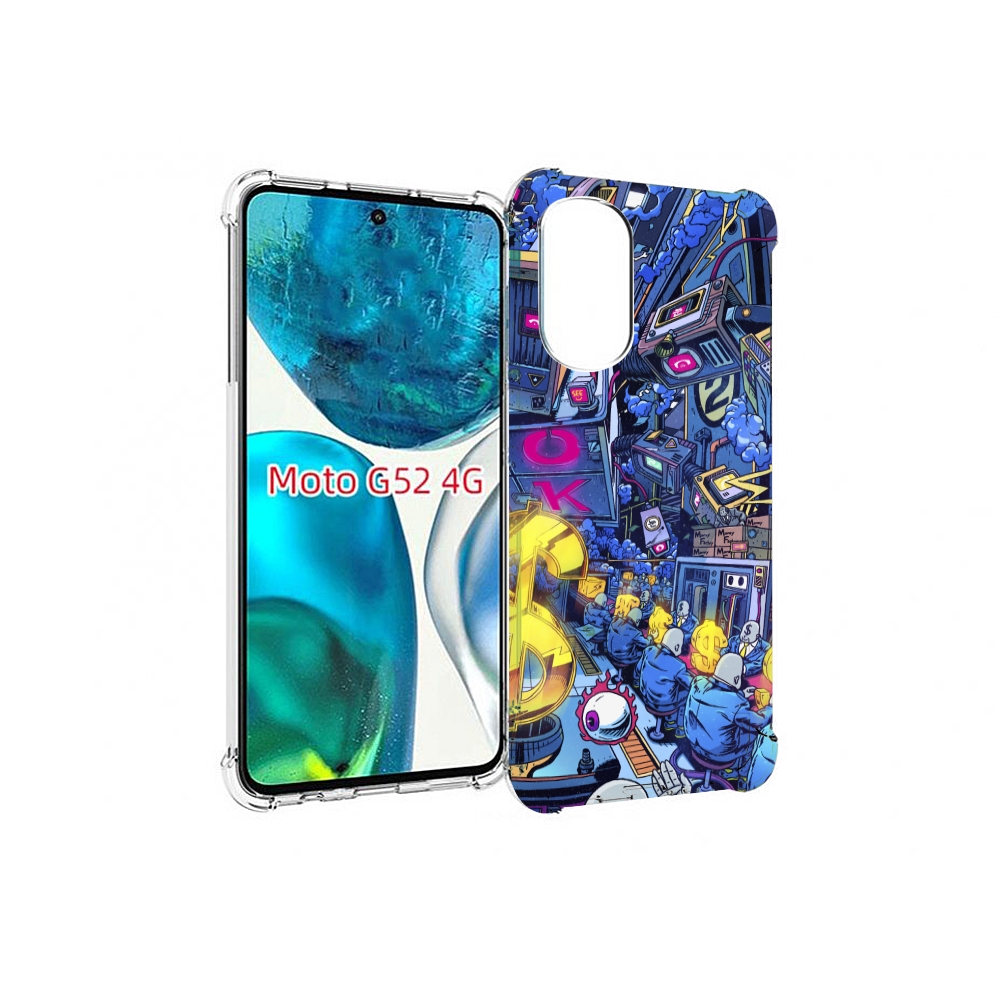 

Чехол MyPads футуристичная картинка для Motorola Moto G82 / Moto G52, Прозрачный, Tocco