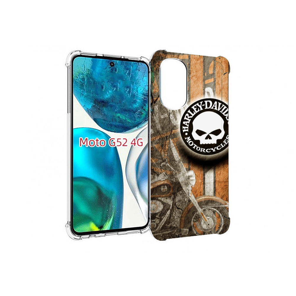 

Чехол MyPads харлеи девидсон для Motorola Moto G82 / Moto G52, Прозрачный, Tocco