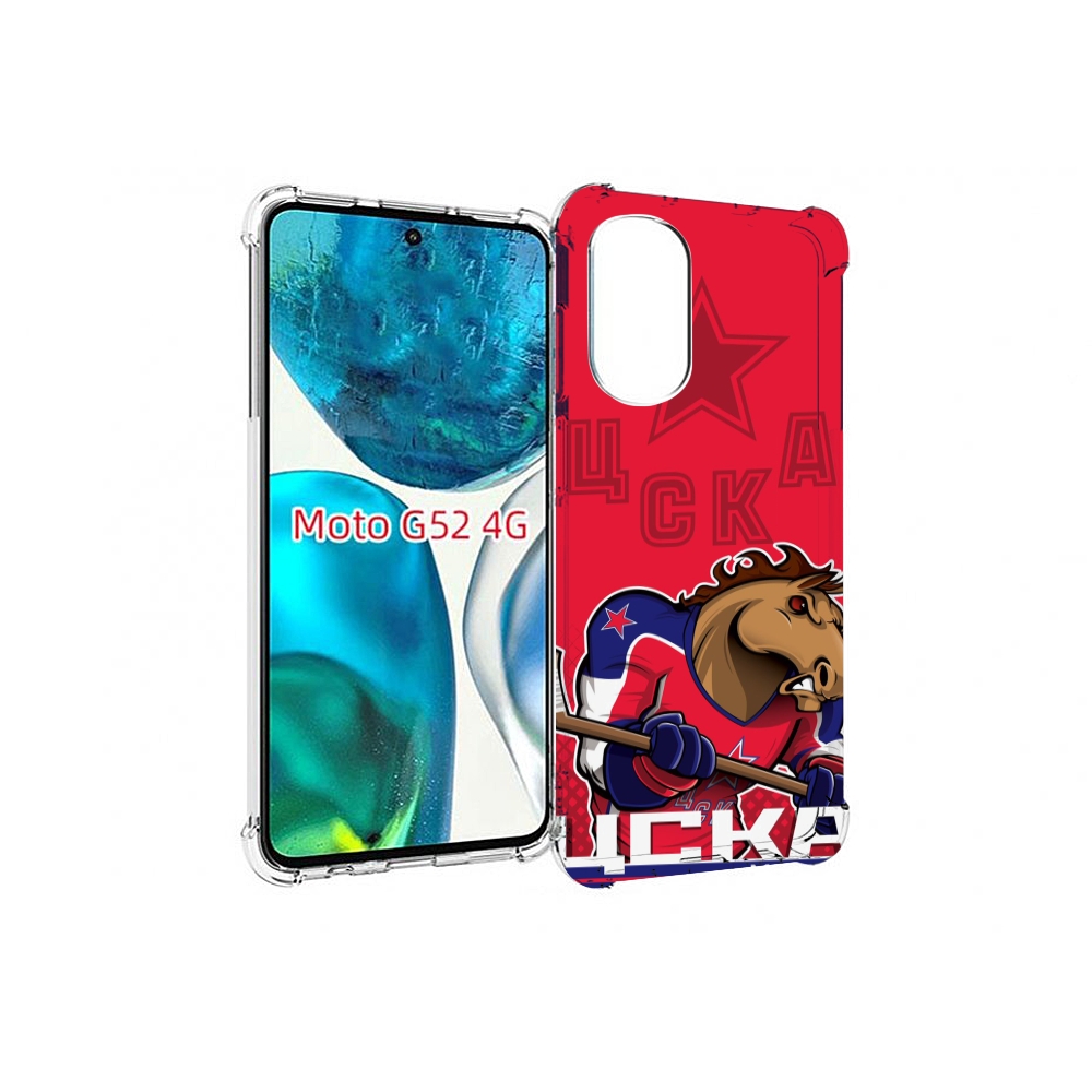 

Чехол MyPads хк цска мужской для Motorola Moto G82 / Moto G52, Прозрачный, Tocco