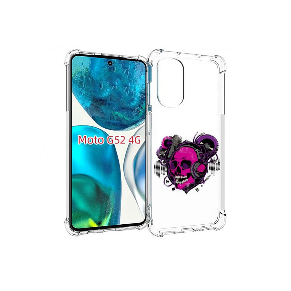

Чехол MyPads череп 1 для Motorola Moto G82 / Moto G52, Прозрачный, Tocco