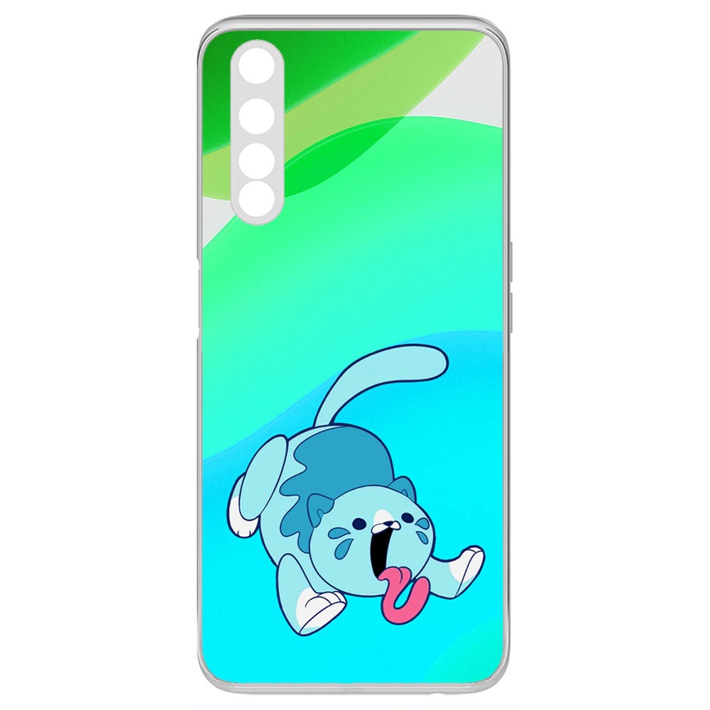 

Чехол-накладка Krutoff Clear Case Хаги Ваги - Конфетная Кошка для Realme 6