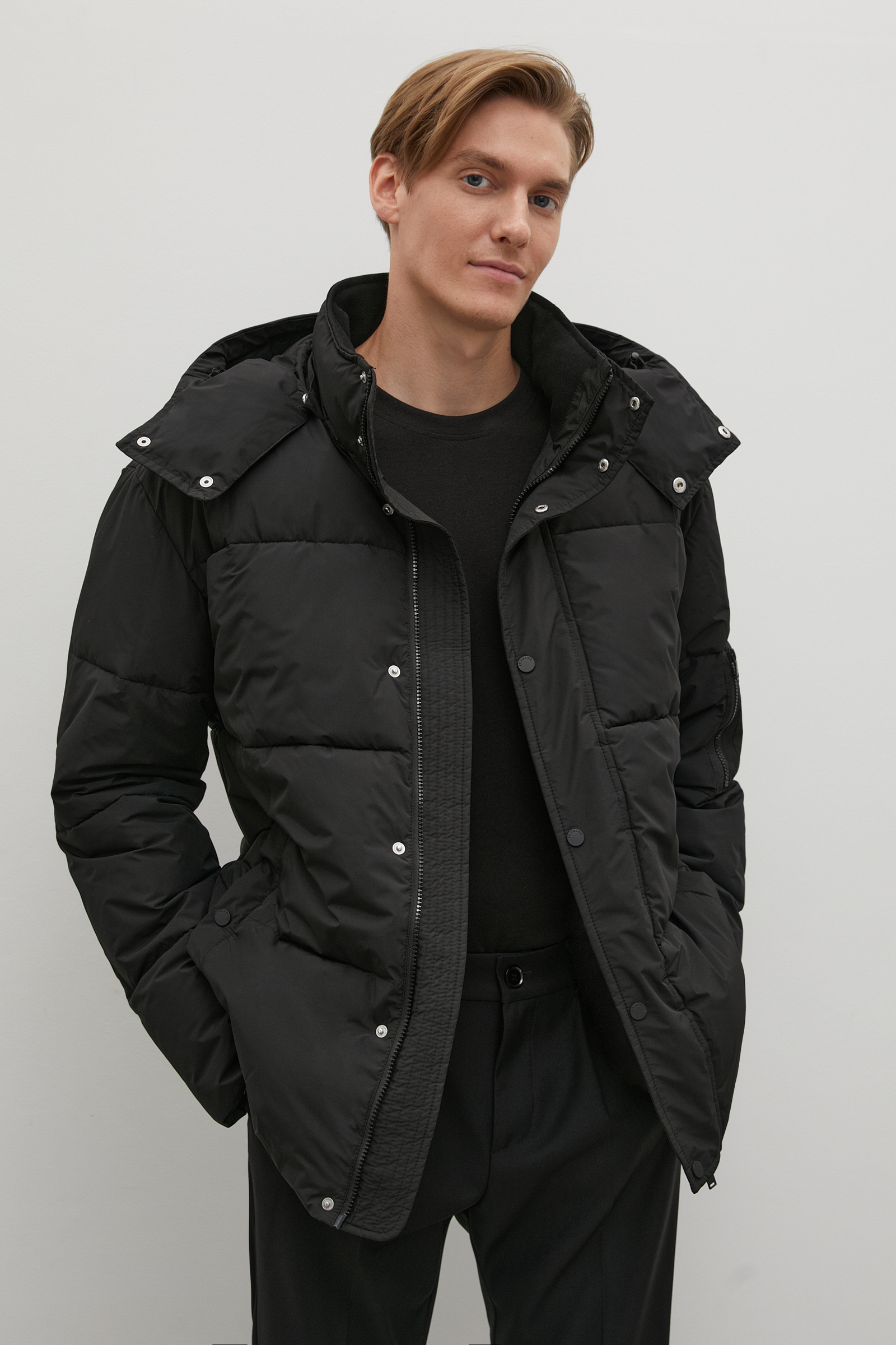Куртка мужская Finn Flare FAC22040 черная 2XL
