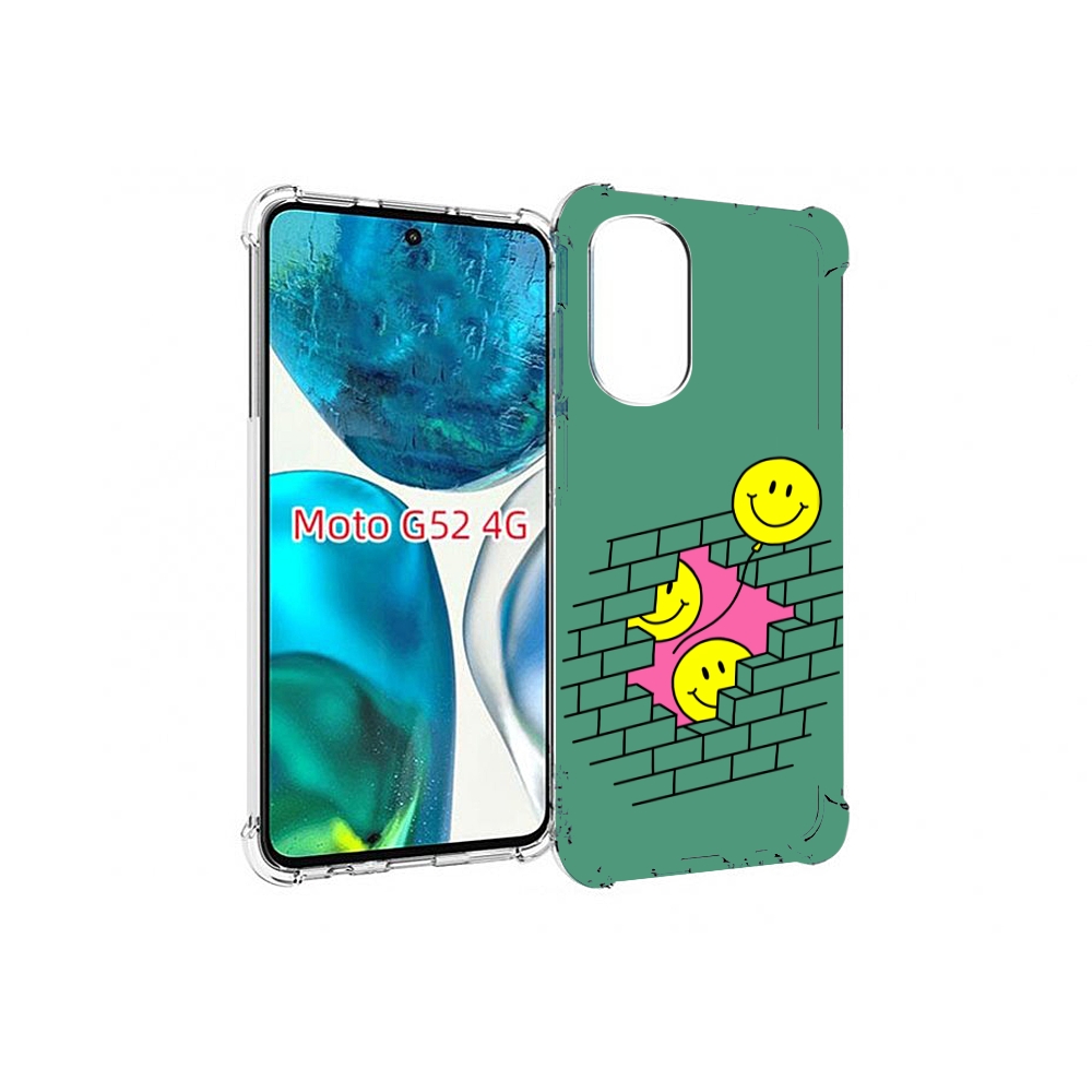 

Чехол MyPads шарики в стене для Motorola Moto G82 / Moto G52, Прозрачный, Tocco