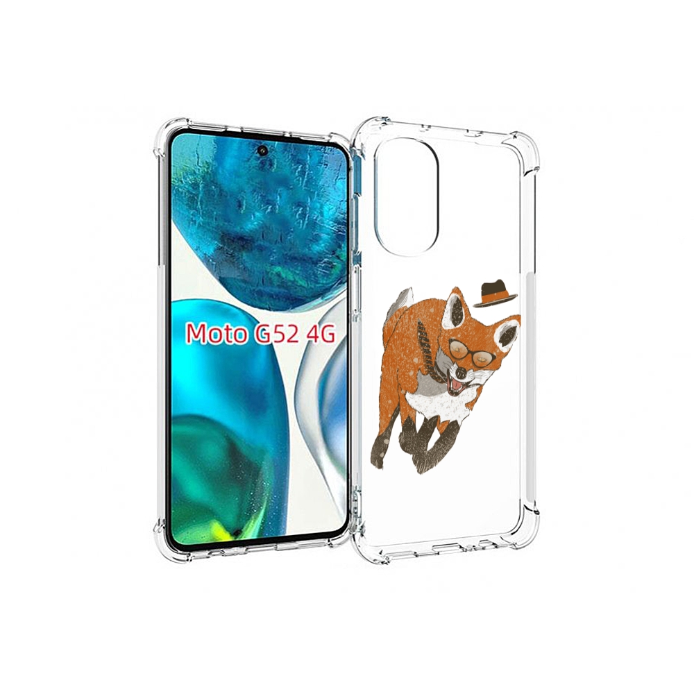 

Чехол MyPads шустрый лис для Motorola Moto G82 / Moto G52, Прозрачный, Tocco