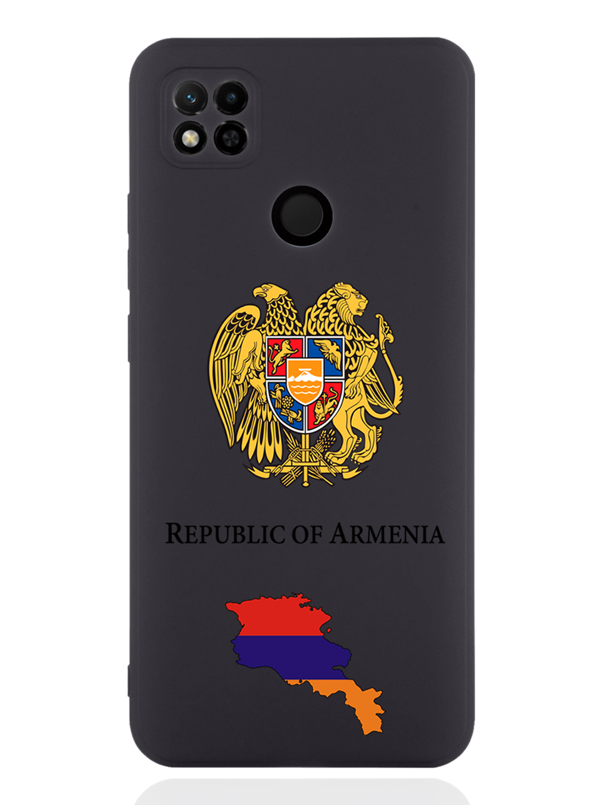 

Чехол SignumCase для Xiaomi Redmi 10A Герб Армении черный, Разноцветный