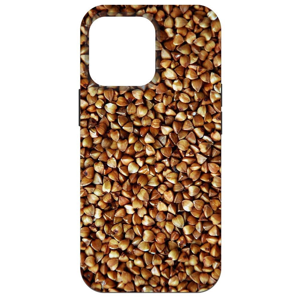 

Чехол-накладка Krutoff Soft Case Гречка для iPhone 14 Pro Max, Черный