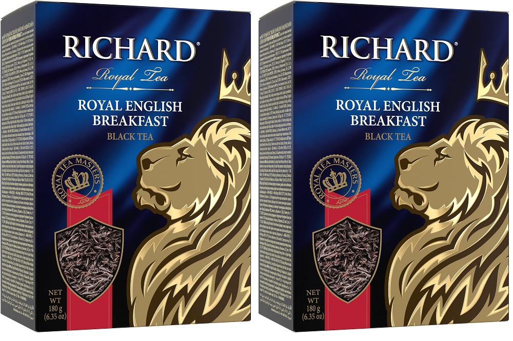 

Чай черный Richard Royal English Breakfast, 2 упаковки по 180гр