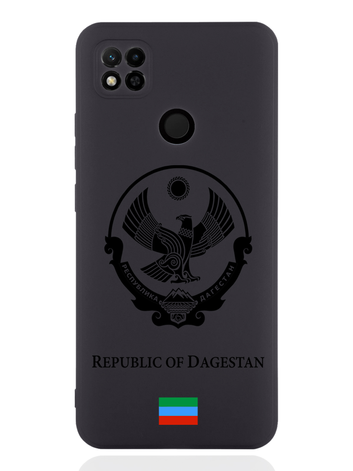 

Чехол SignumCase для Xiaomi Redmi 10A Черный лаковый Герб Дагестана черный