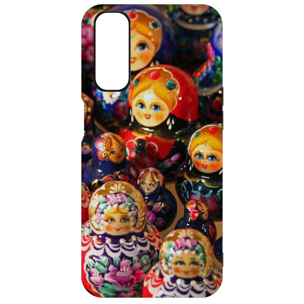 

Чехол-накладка Krutoff Soft Case Матрешка для Realme 7