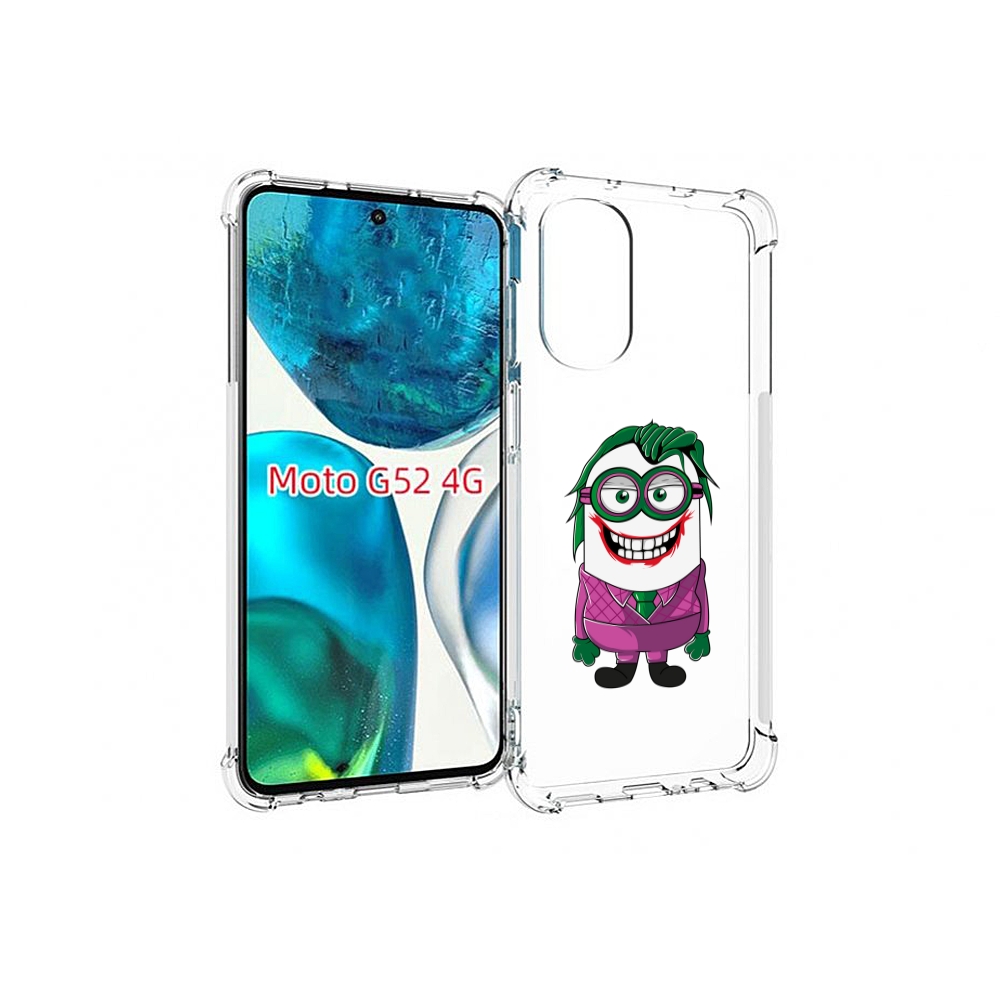 

Чехол MyPads джокер миньон для Motorola Moto G82 / Moto G52, Прозрачный, Tocco