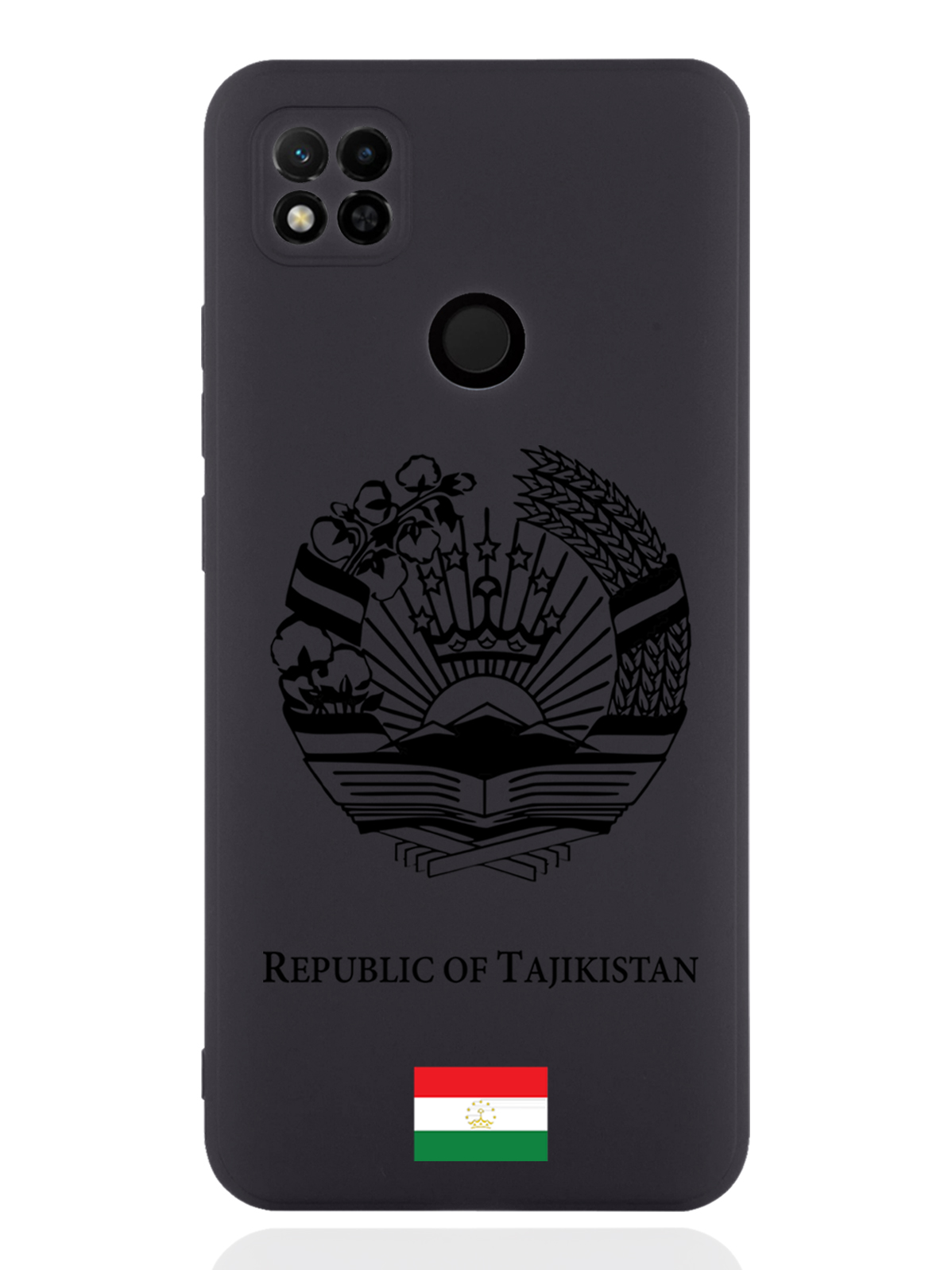 

Чехол SignumCase для Xiaomi Redmi 10A Черный лаковый Герб Таджикистана черный