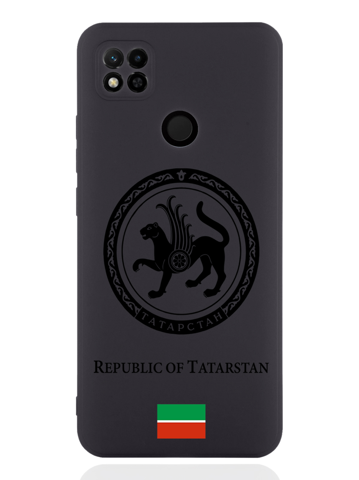 

Чехол SignumCase для Xiaomi Redmi 10A Черный лаковый Герб Татарстана черный