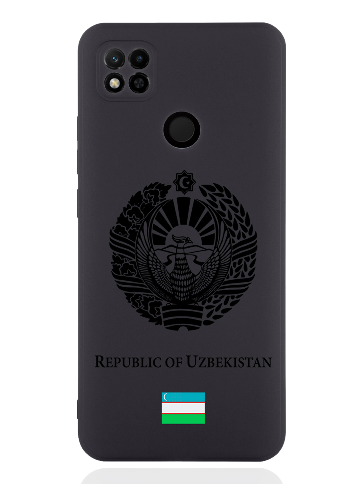 

Чехол SignumCase для Xiaomi Redmi 10A Черный лаковый Герб Узбекистана черный