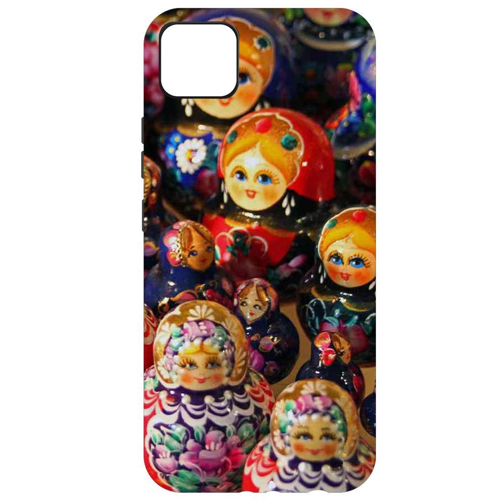 

Чехол-накладка Krutoff Soft Case Матрешка для Realme C11, Черный