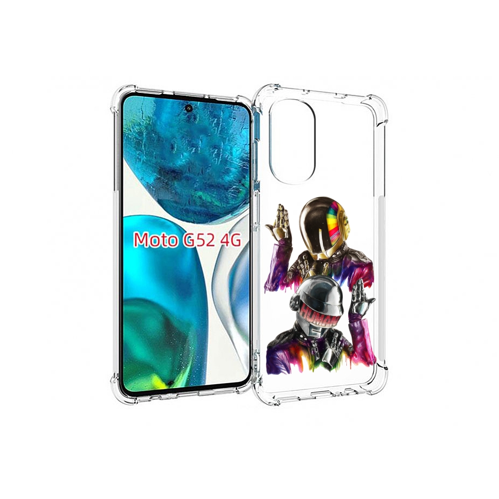 

Чехол MyPads диско космонавты для Motorola Moto G82 / Moto G52, Прозрачный, Tocco
