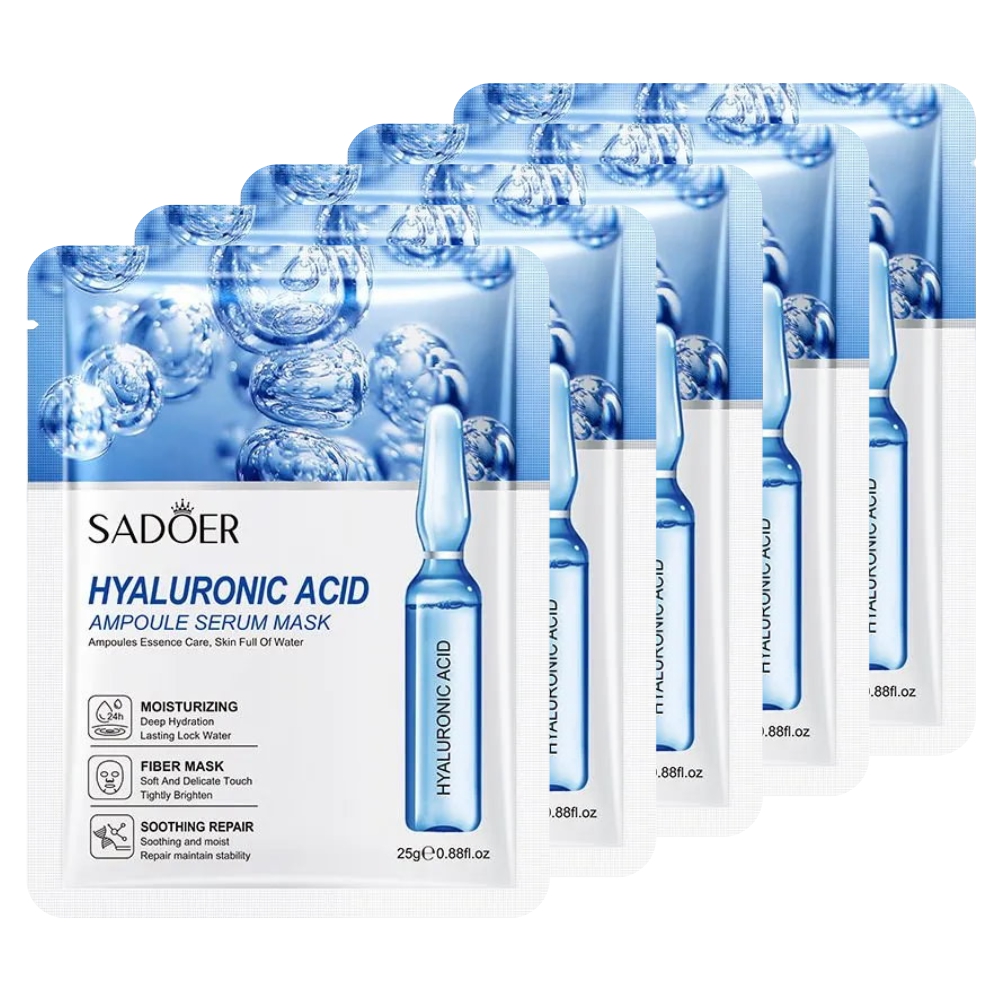 Тканевая маска-сыворотка для лица Sadoer с гиалуроновой кислотой 25г 5шт сыворотка с комплексом витаминов vita ceb12 effector