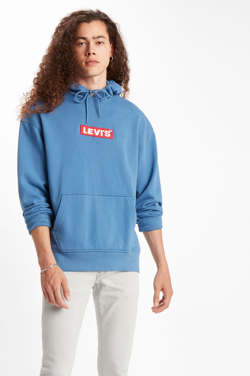 фото Толстовка мужская levi's 7263200240 синяя l