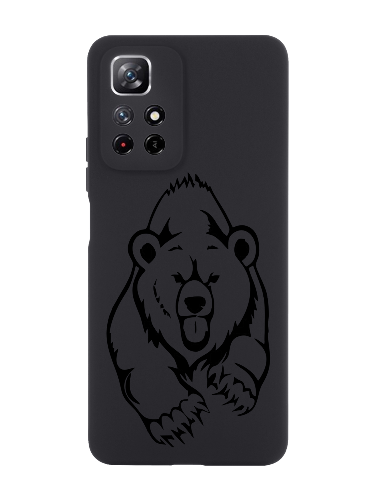 

Чехол MustHaveCase для Xiaomi Redmi Note 11 Медведь черный