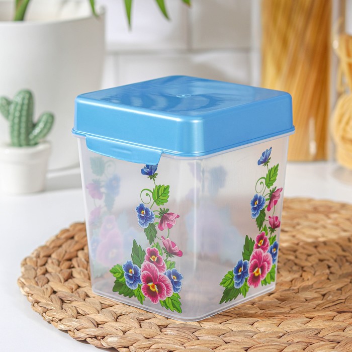 

Контейнер для сыпучих продуктов, 1,3 л, цвет МИКС