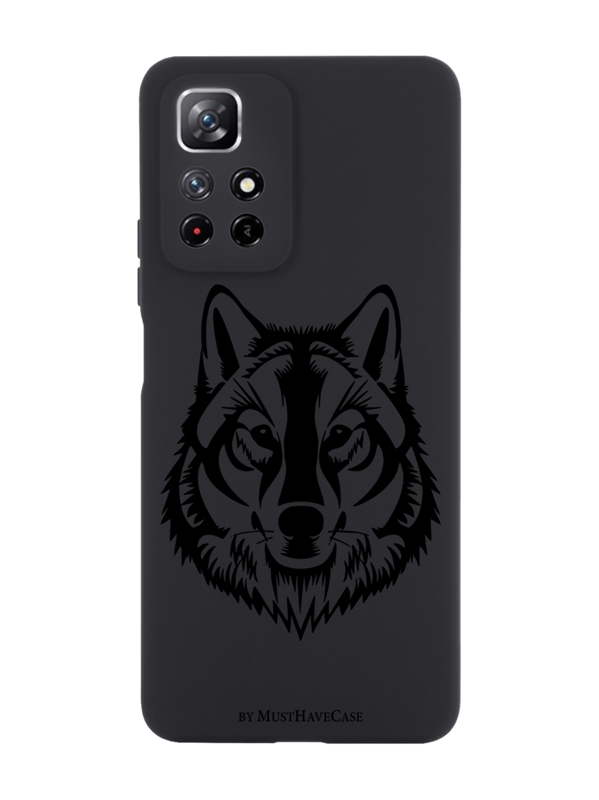 

Чехол MustHaveCase для Xiaomi Redmi Note 11 Волк черный
