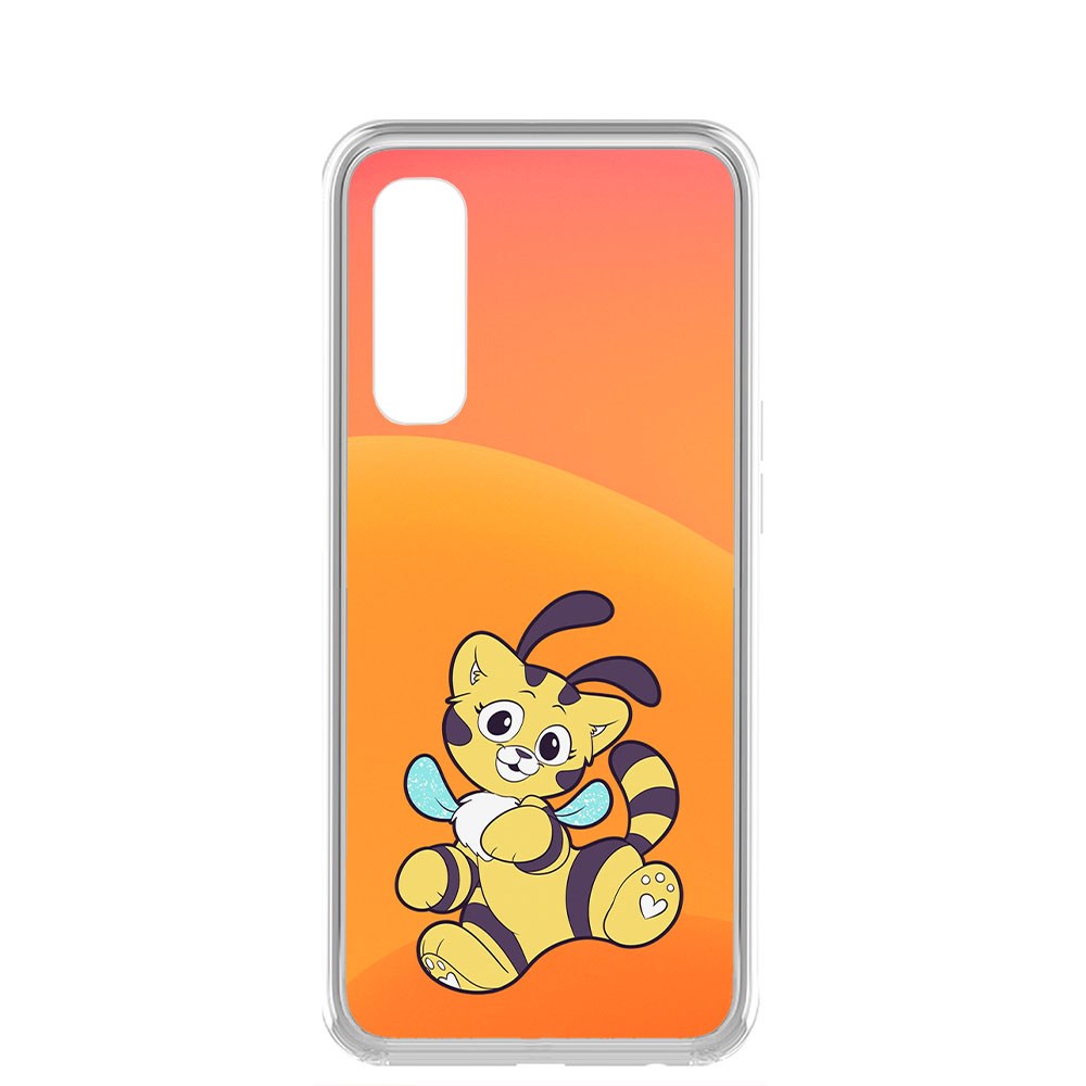 

Чехол-накладка Krutoff Clear Case Хаги Ваги - Кошка-Пчёлка для Realme 7