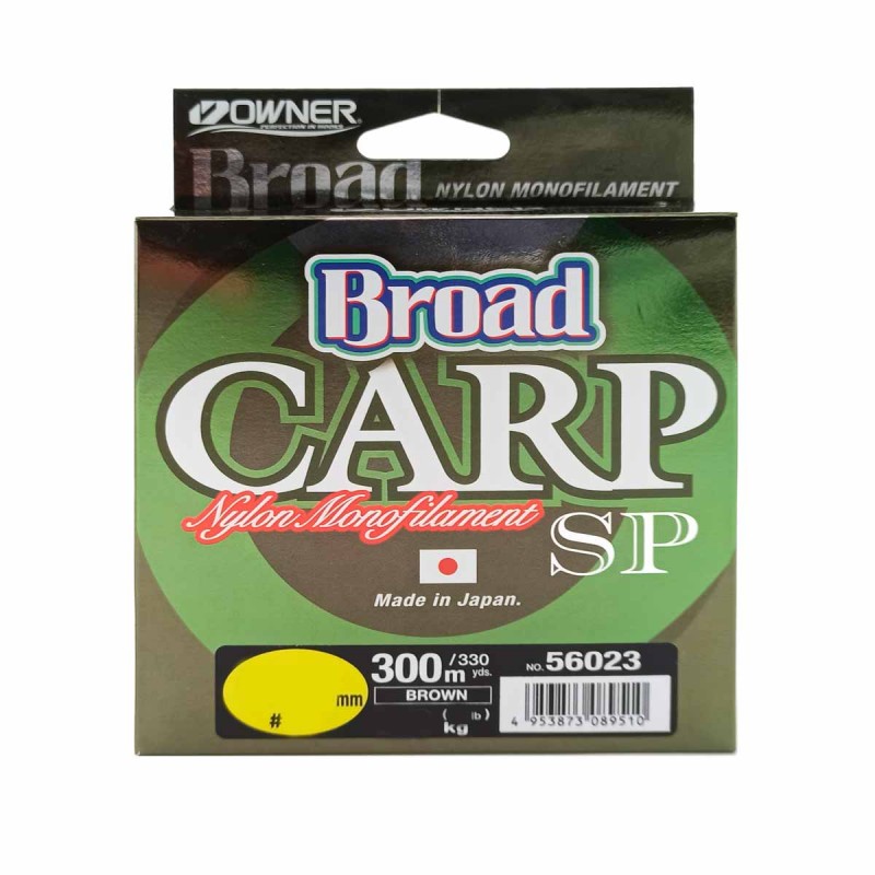 

Леска OWNER Broad Carp SP brown 300м 0,3мм 6,7кг, Коричневый, 56023-030