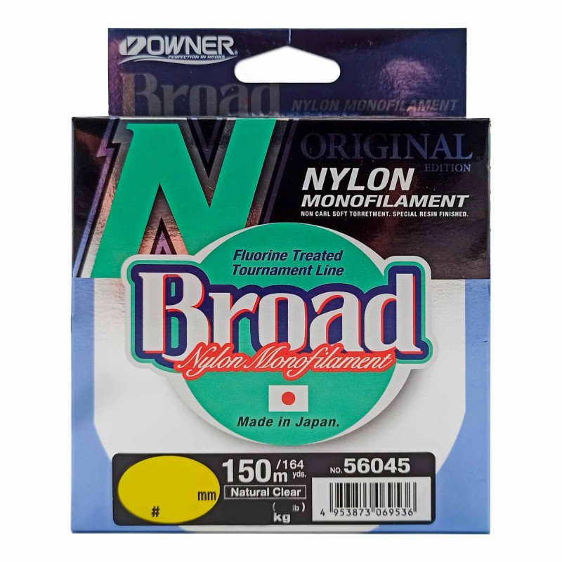 

Леска OWNER Broad 150м 0,37мм 11,8кг, Прозрачный, 56045-037