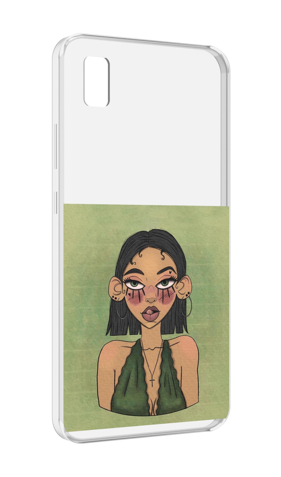 

Чехол MyPads девушка-с-каре-и-тату для ZTE BLADE L210, Прозрачный, Tocco