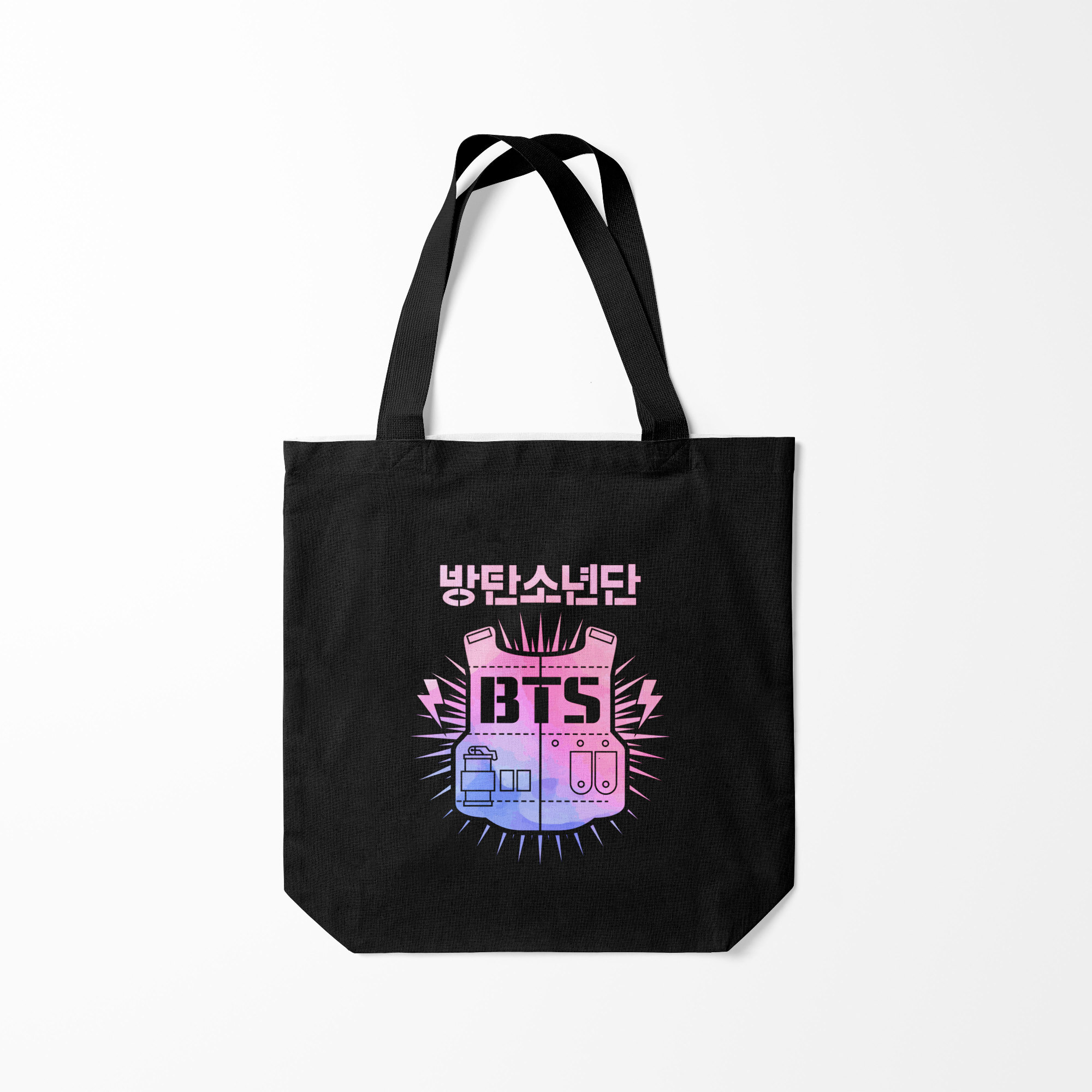 

Сумка шoппер унисекс Burnettie BTS, черный, BTS