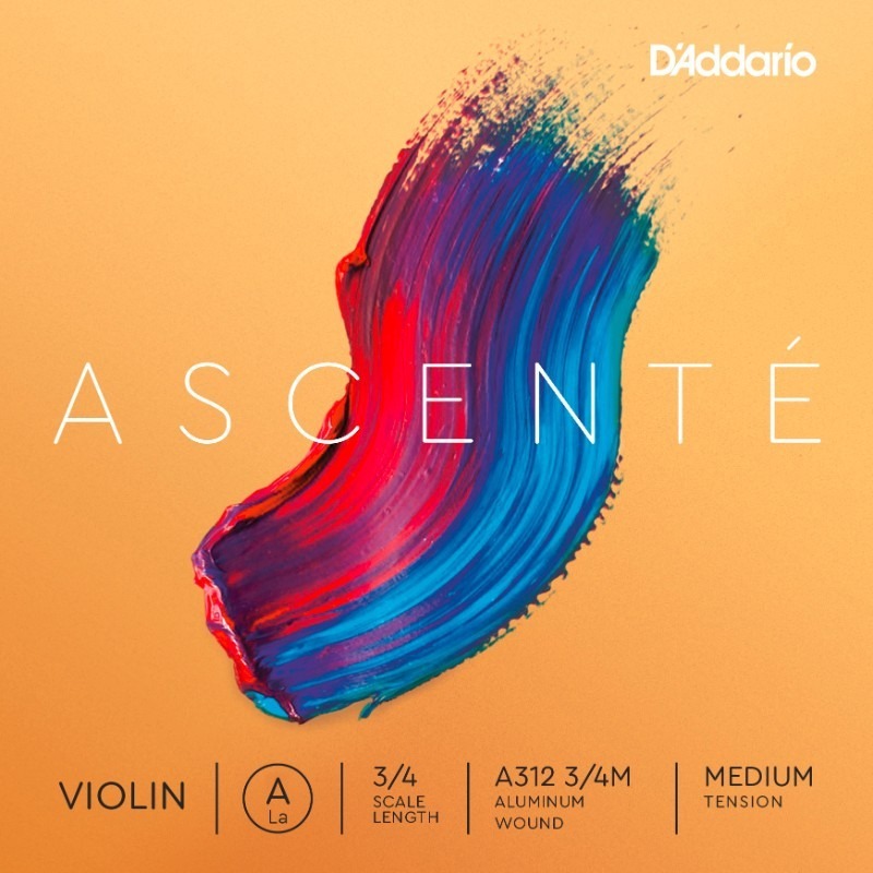 

Струна одиночная для скрипки Нота Ля (A) DAddario A312 3/4M Ascente, A312 3/4M Ascente