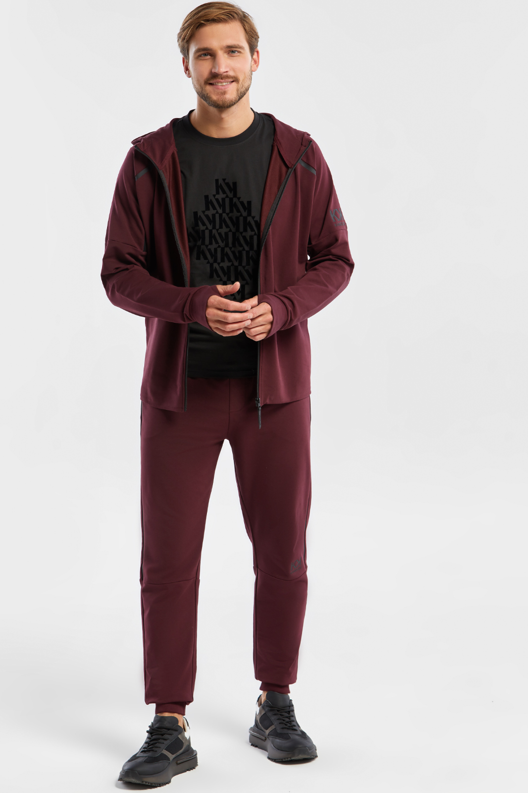 

Спортивные брюки мужские Kanzler 3A-368WT бордовые 3XL, Бордовый, 3A-368WT