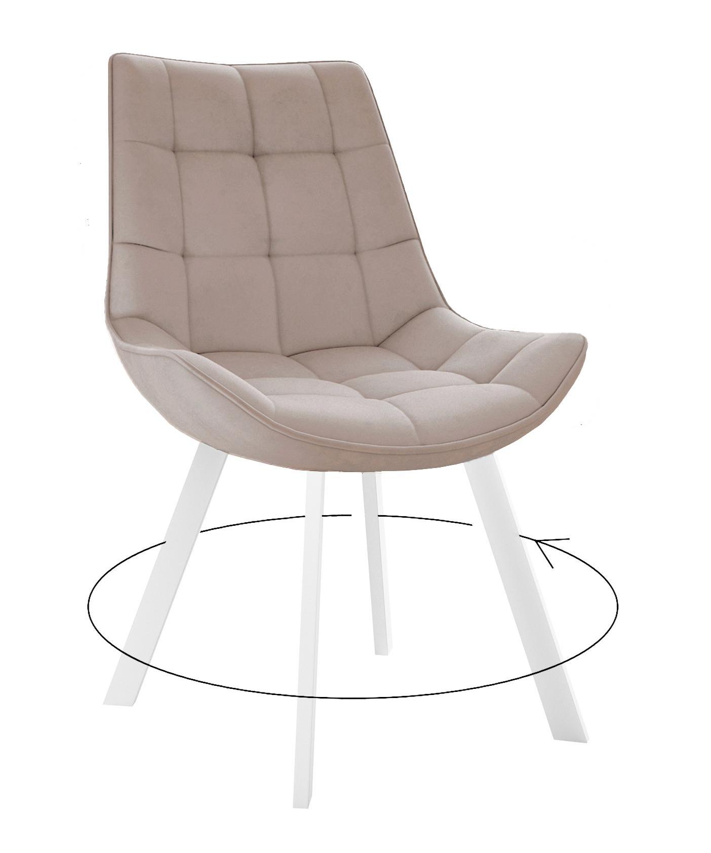 

Стул DikLine 263 поворотный BEIGE 57x57x87 велюр 2 шт, 263 поворотный, B03