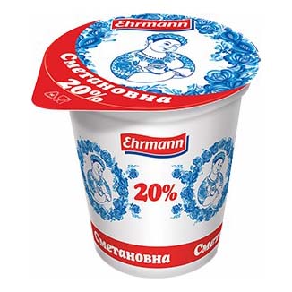 

Сметанный продукт Ehrmann Сметановна 20% 375 г