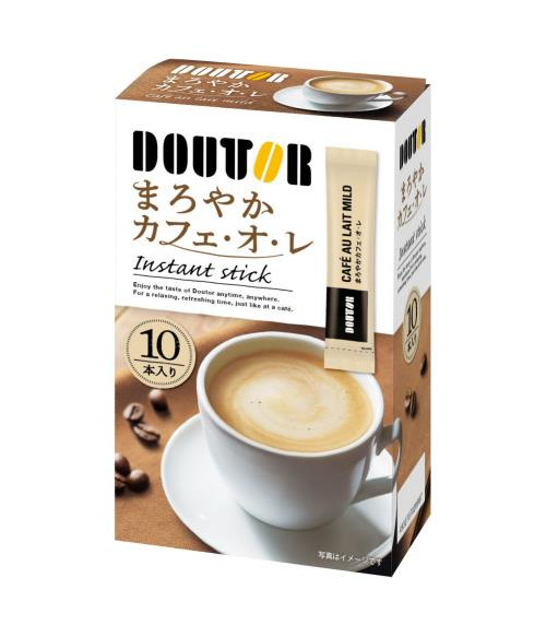 фото Кофе латте maroyaka doutor coffee au lait без сахара 10 стиков мягкий вкус 130г