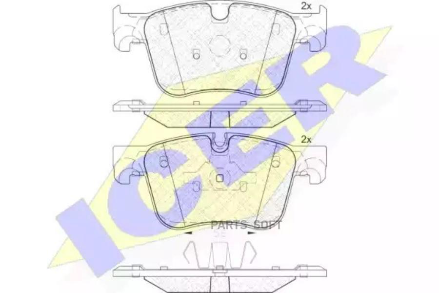 

Комплект тормозных колодок ICER 182166