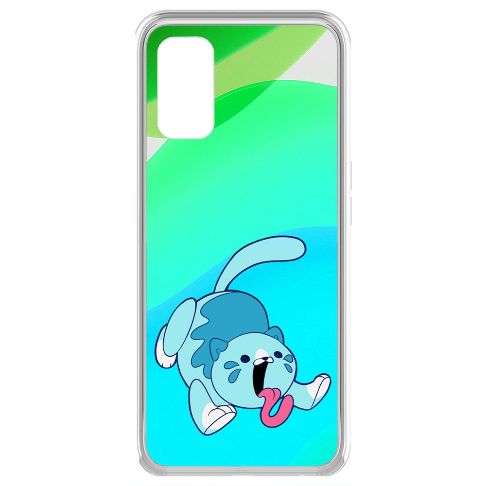 

Чехол-накладка Krutoff Clear Case Хаги Ваги - Конфетная Кошка для Realme 7 Pro