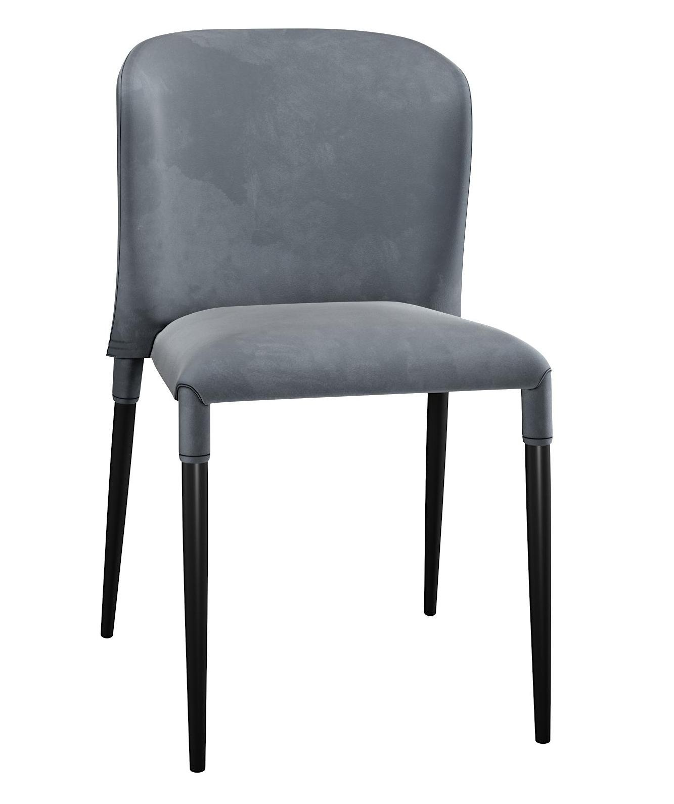 

Стул DikLine 275 C56 серый, 48x48x86 см, велюр, 2 шт., 275 C56